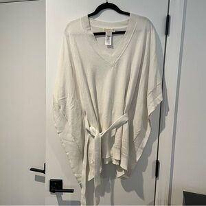 Michael Kors V-Neck Sweater Poncho